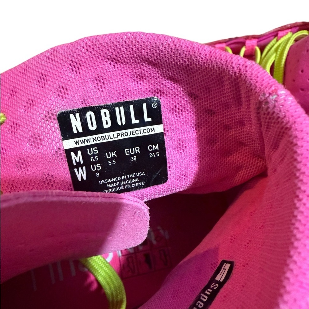 Vibrant Pink and Neon Green High-Top Sneakers - Picture 14 of 16